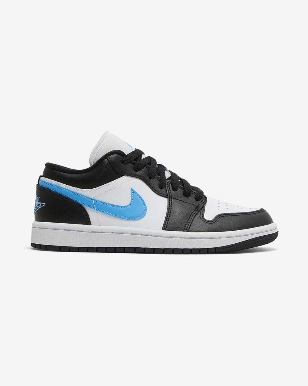 NIKE AIR JORDAN1 LOW WMNS BLACK UNIVERSITY BLUE WHITE