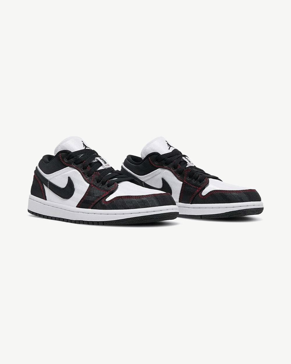 NIKE AIR JORDAN1 LOW SE UTILITY WHITE BLACK GYM RED W