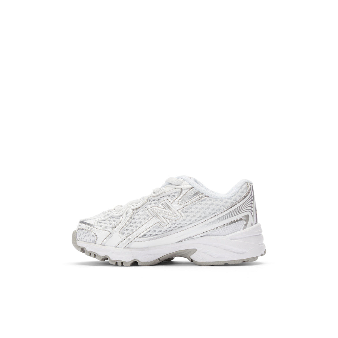 New Balance 740 BUNGEE LACE (TD) - WHITE / SILVER METALLIC