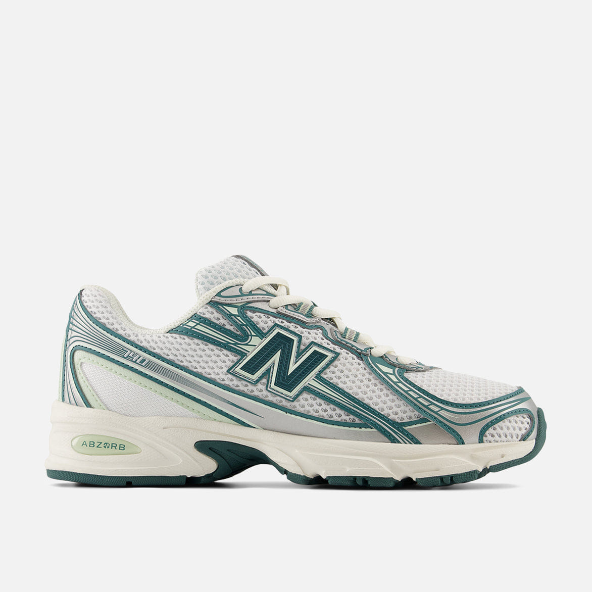 New Balance 740 - WHITE / MARSH GREEN