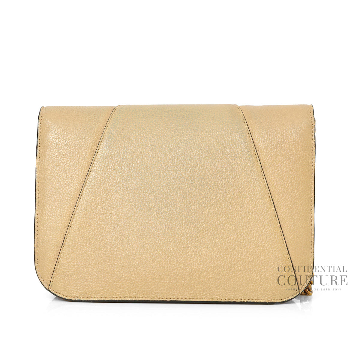 Versace Nude Leather Virtus Crossbody Bag