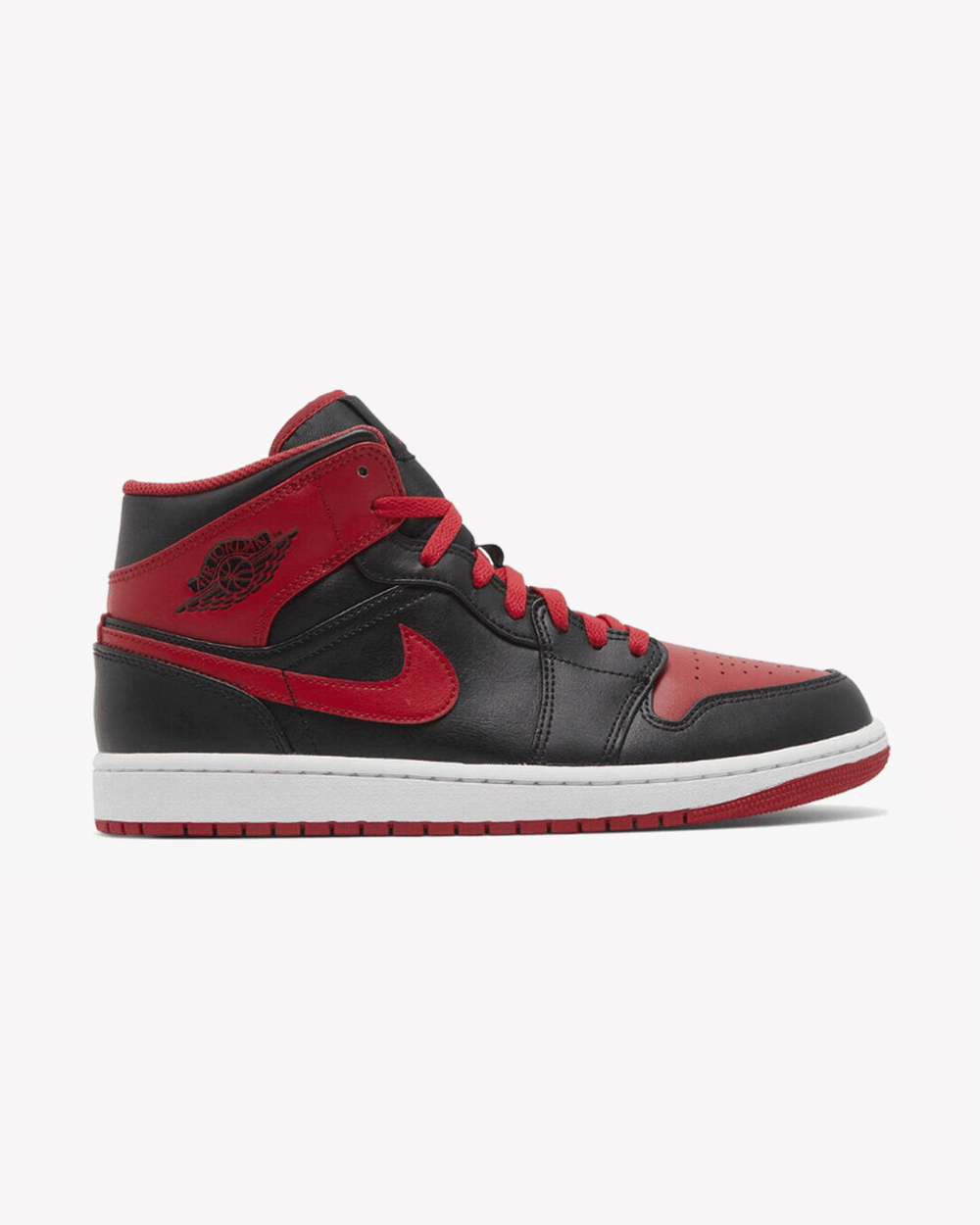 NIKE AIR JORDAN1 MID ALTERNATE BRED TOE 2022