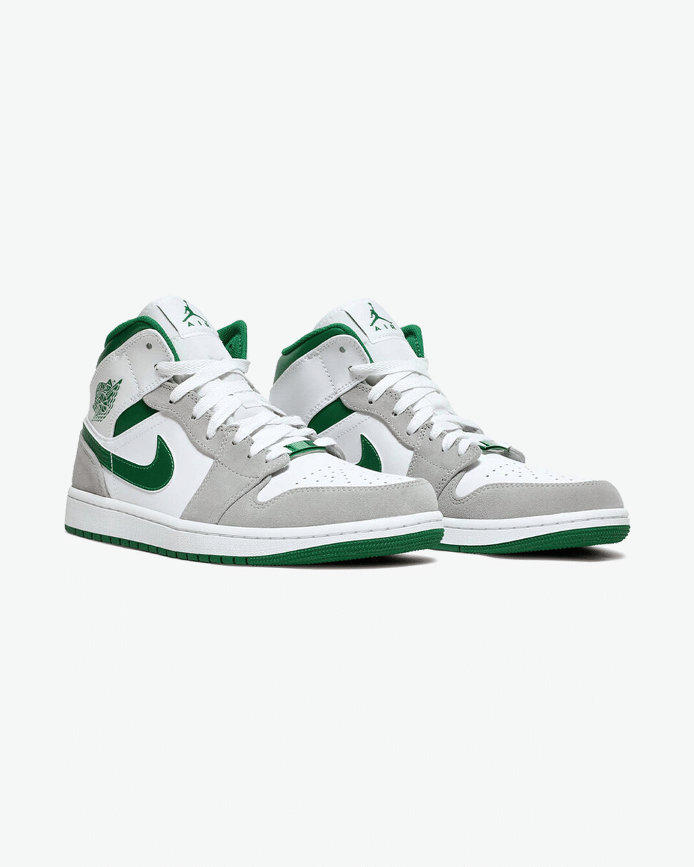 NIKE AIR JORDAN1 MID SE GREY GREEN