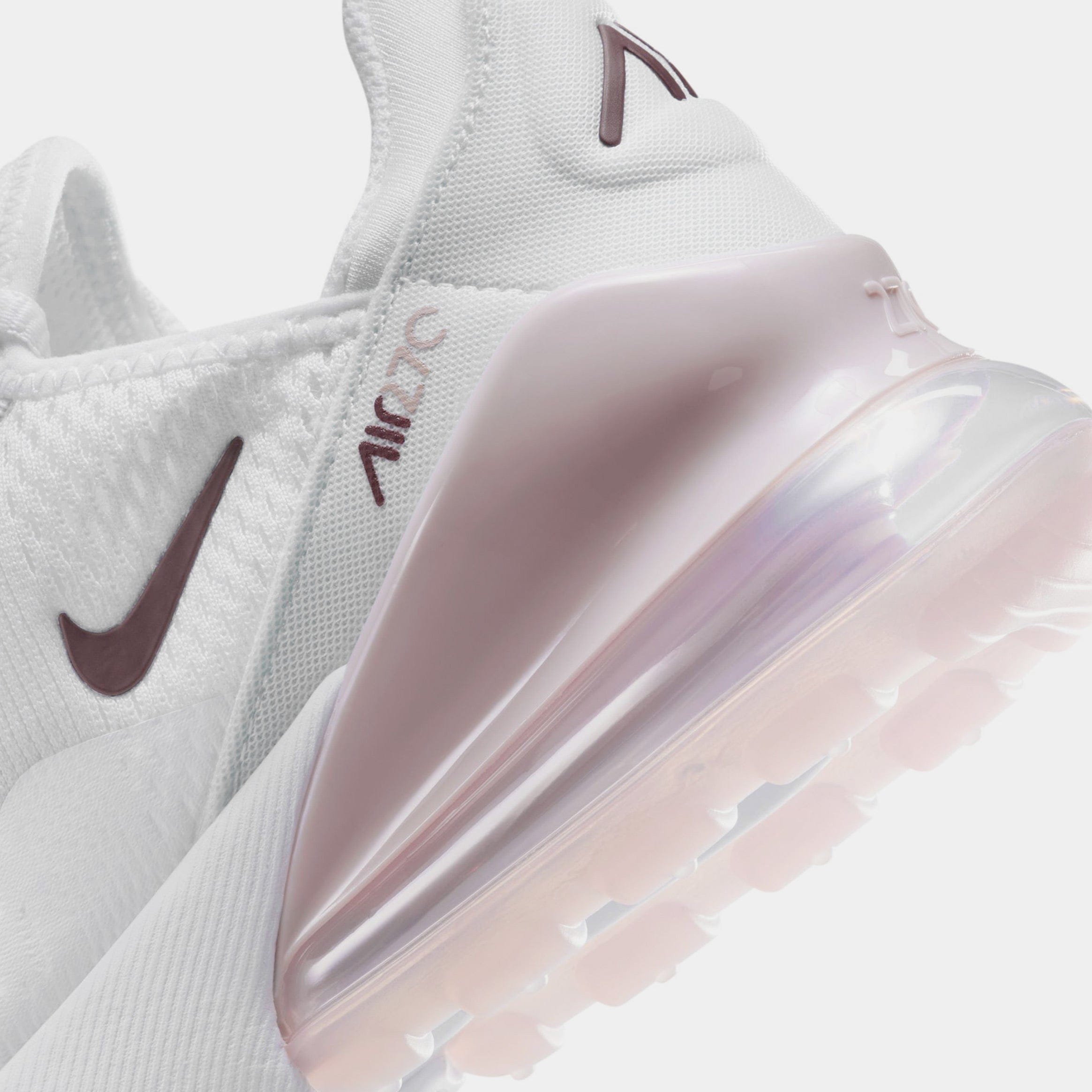 Nike Air Max 270 Grade School Lifestyle Shoes (White/Platinum Violet)