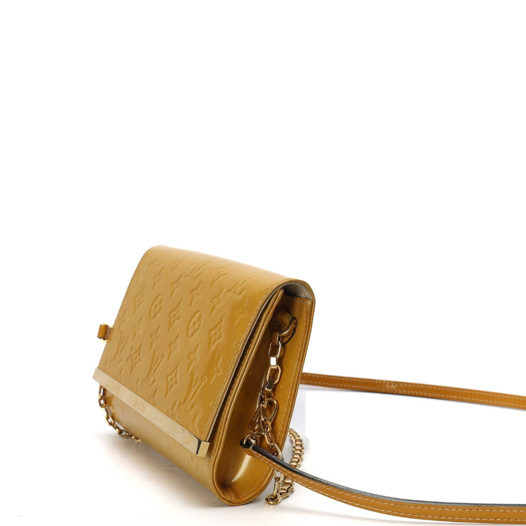 Louis Vuitton Patent Yellow Crossbody Bag