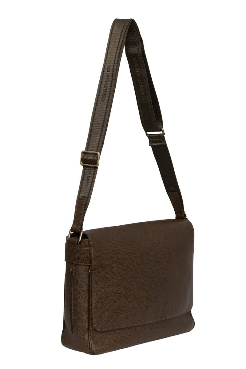 Louis Vuitton Brown Taiga Roman Crossbody Bag