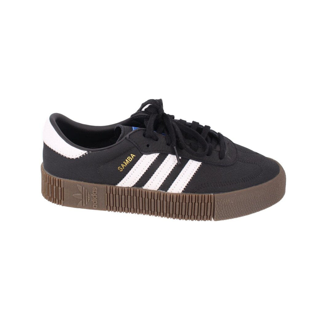 adidas WOMEN'S SAMBAROSE LEATHER SNEAKERS BLACK 7.5 US