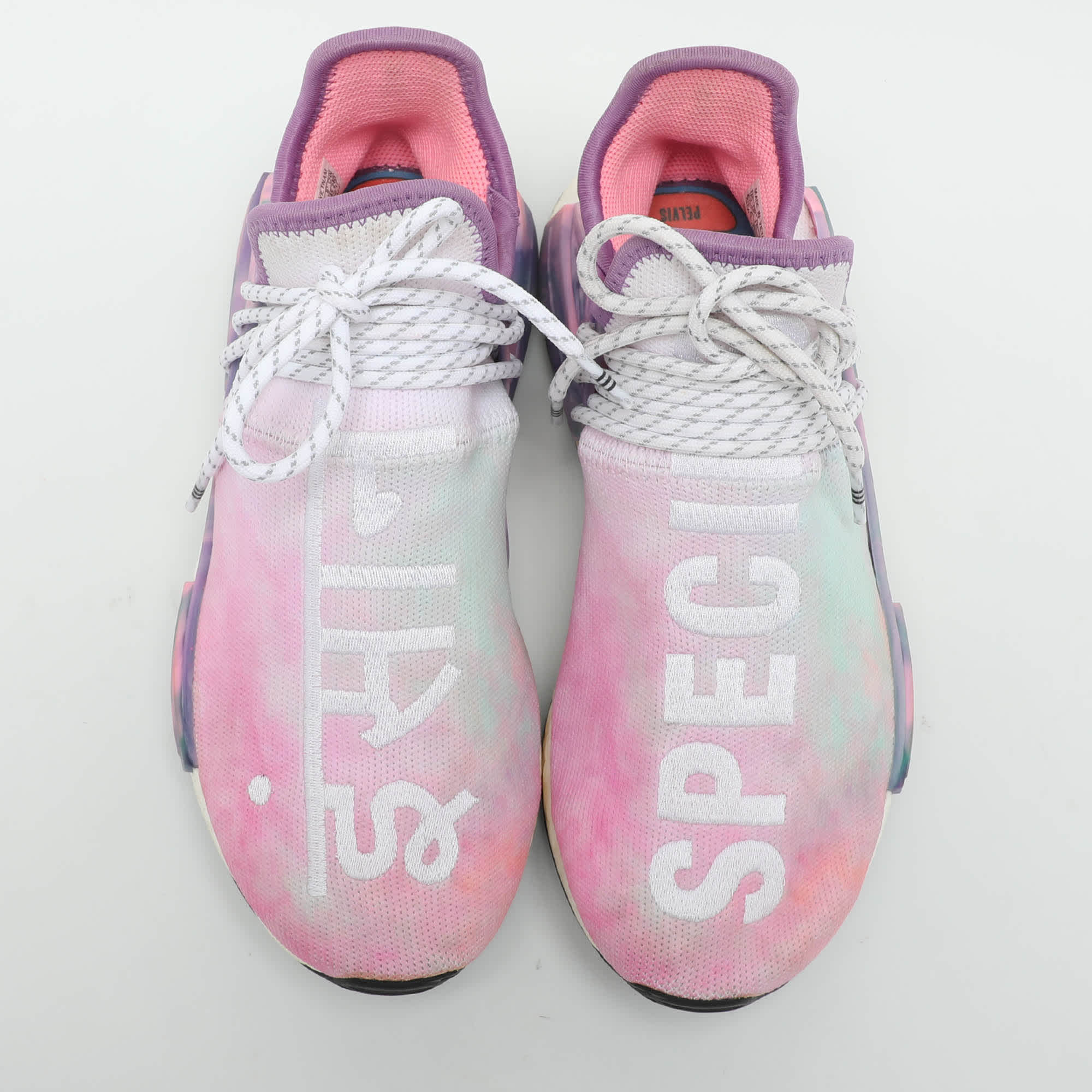 adidas Pharrell Williams x Adidas Multicolor Knit Fabric Hu Nmd Low Top Sneakers
