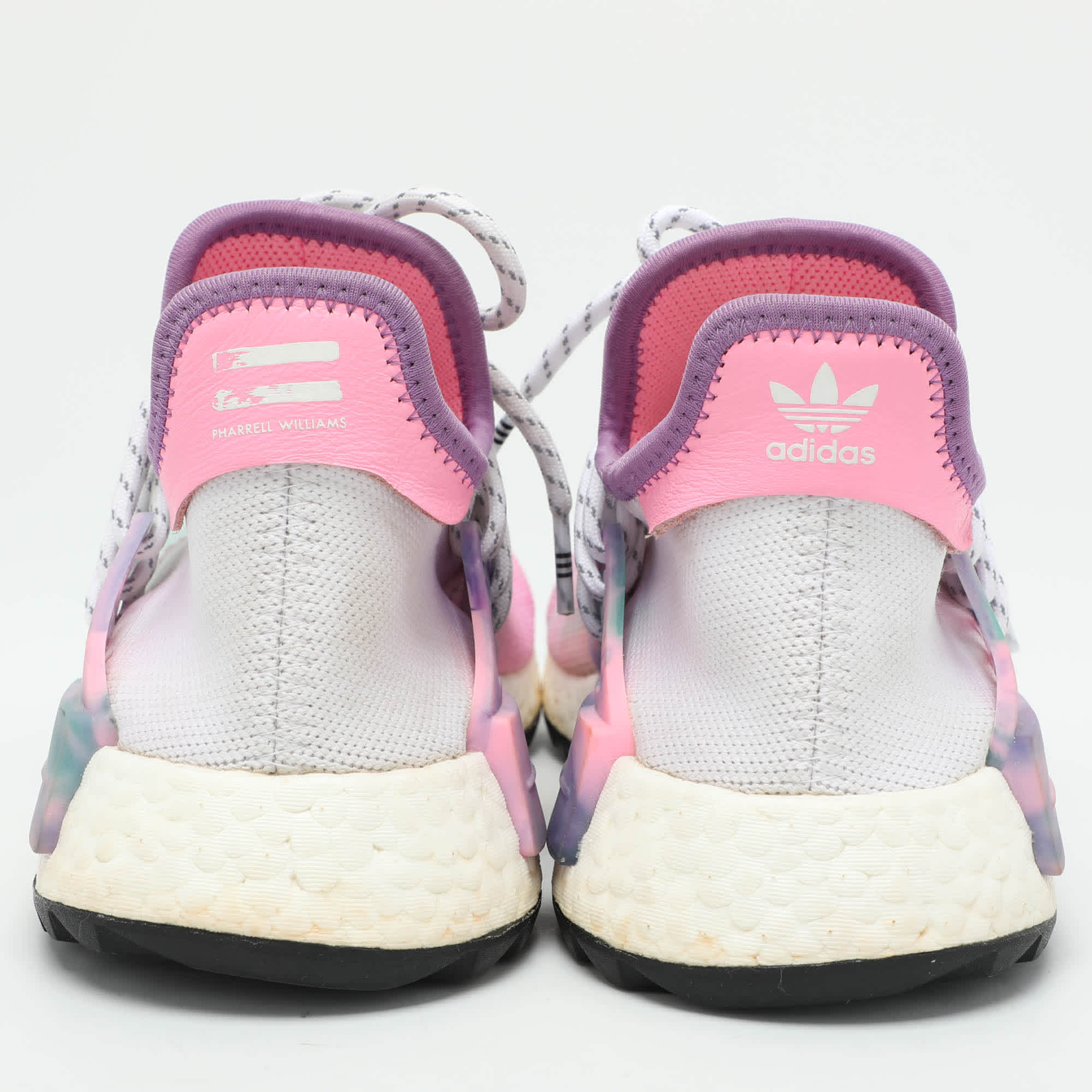 adidas Pharrell Williams x Adidas Multicolor Knit Fabric Hu Nmd Low Top Sneakers