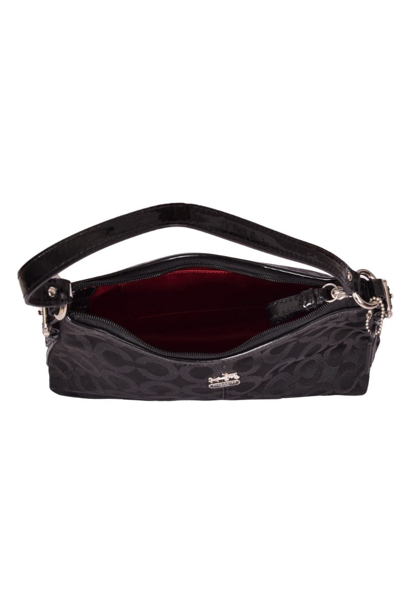 Coach Madison Op Sat Top Handle Black Handbag