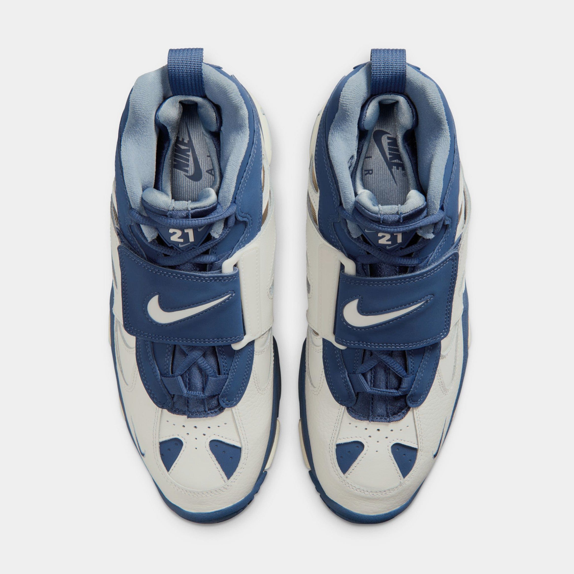 Nike Air Diamond Turf II Sail And Blue Grey Mens Basketball Shoes (Sail/Mystic Navy/Blue Grey/Metallic Gold) Free Shipping