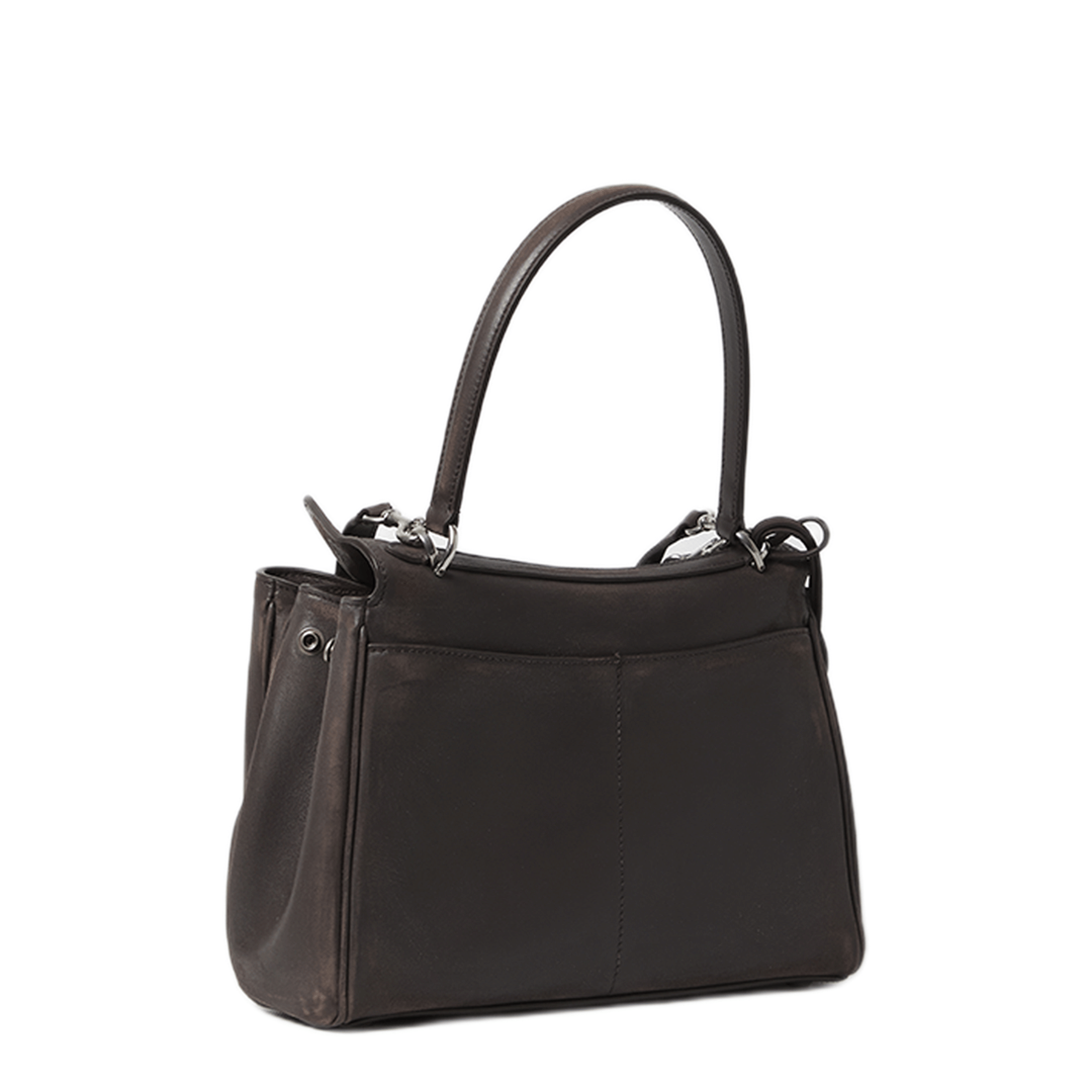 Balenciaga Rodeo Small Calfskin Handbag - Espresso