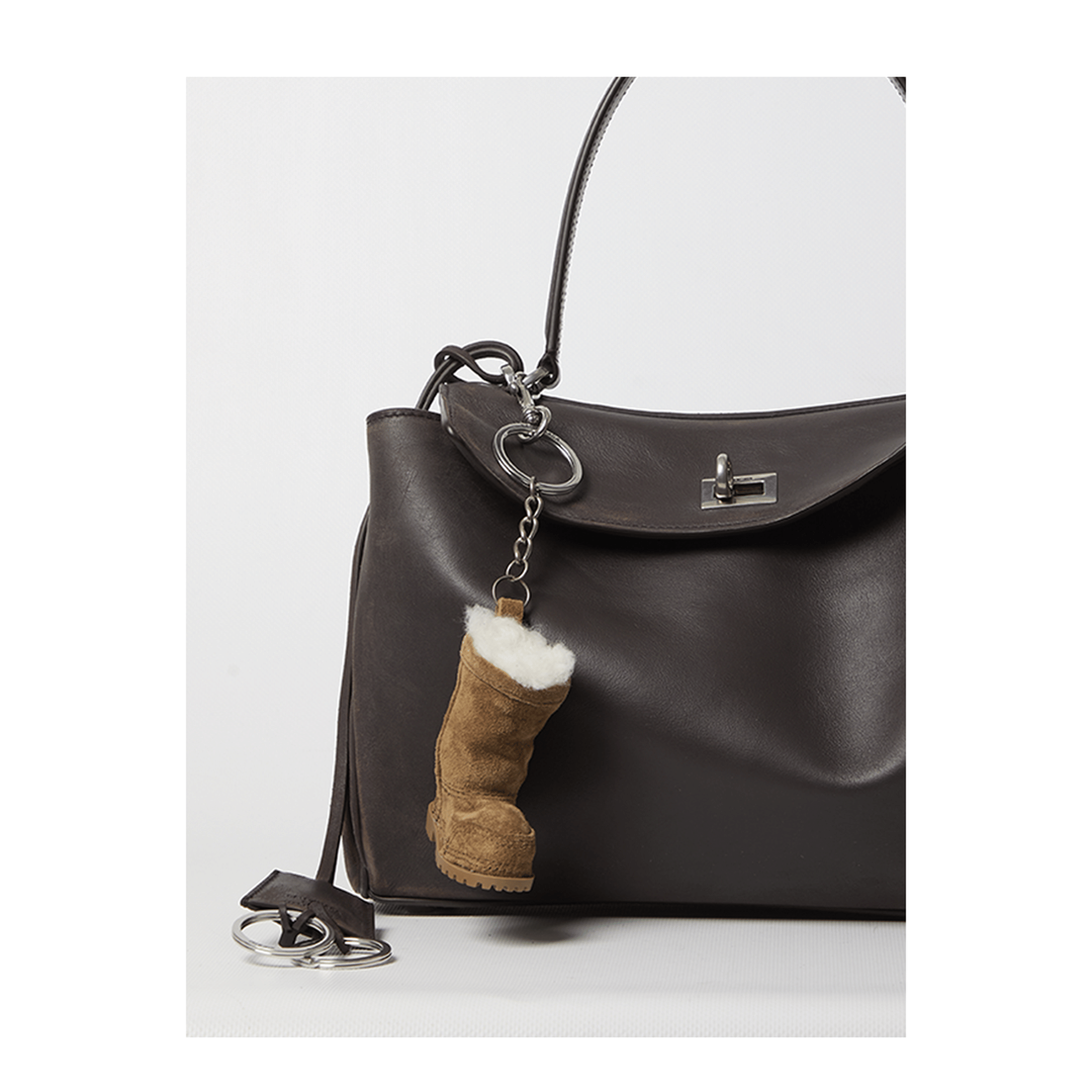 Balenciaga Rodeo Small Calfskin Handbag - Espresso