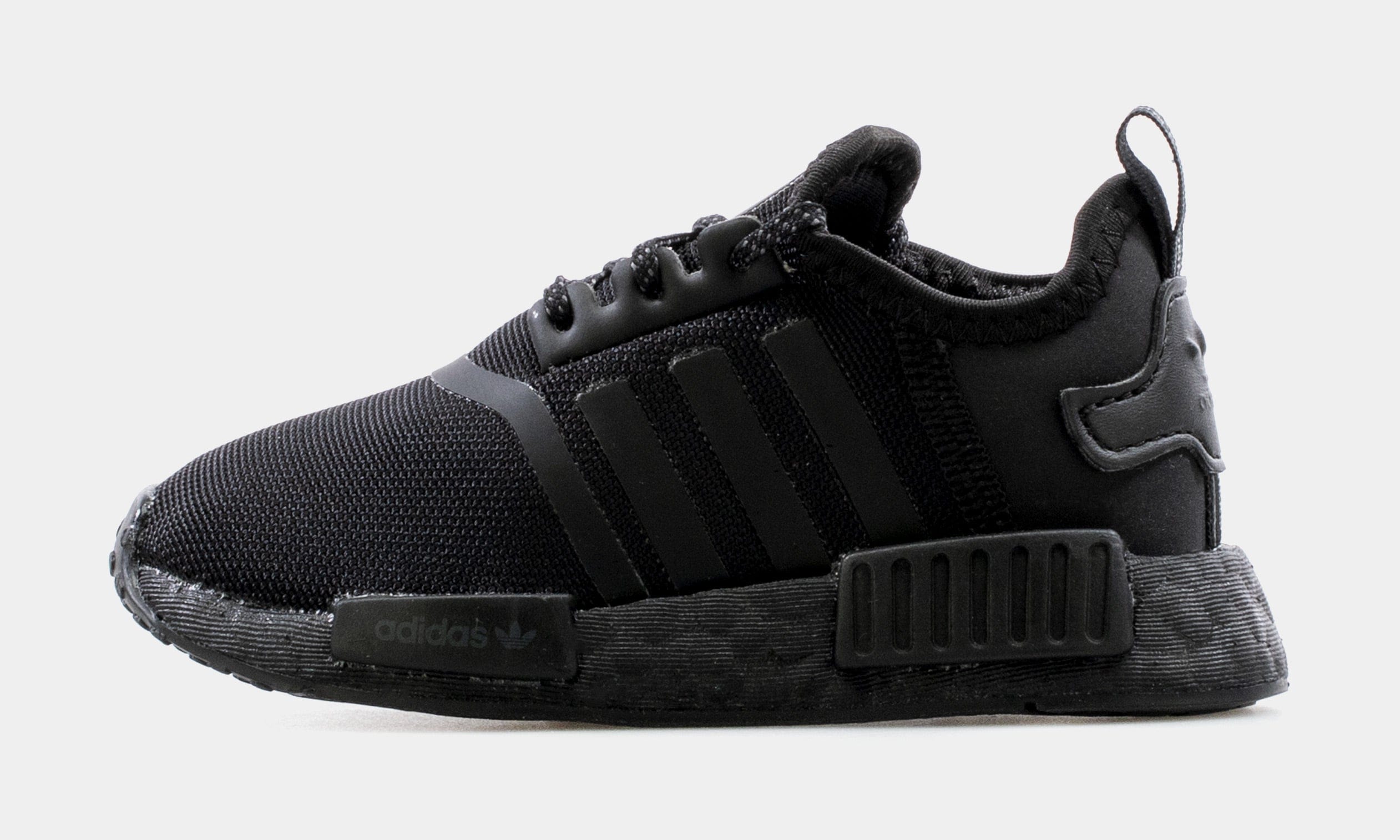 adidas NMD R1 Infant Toddler Running Shoe (Black)
