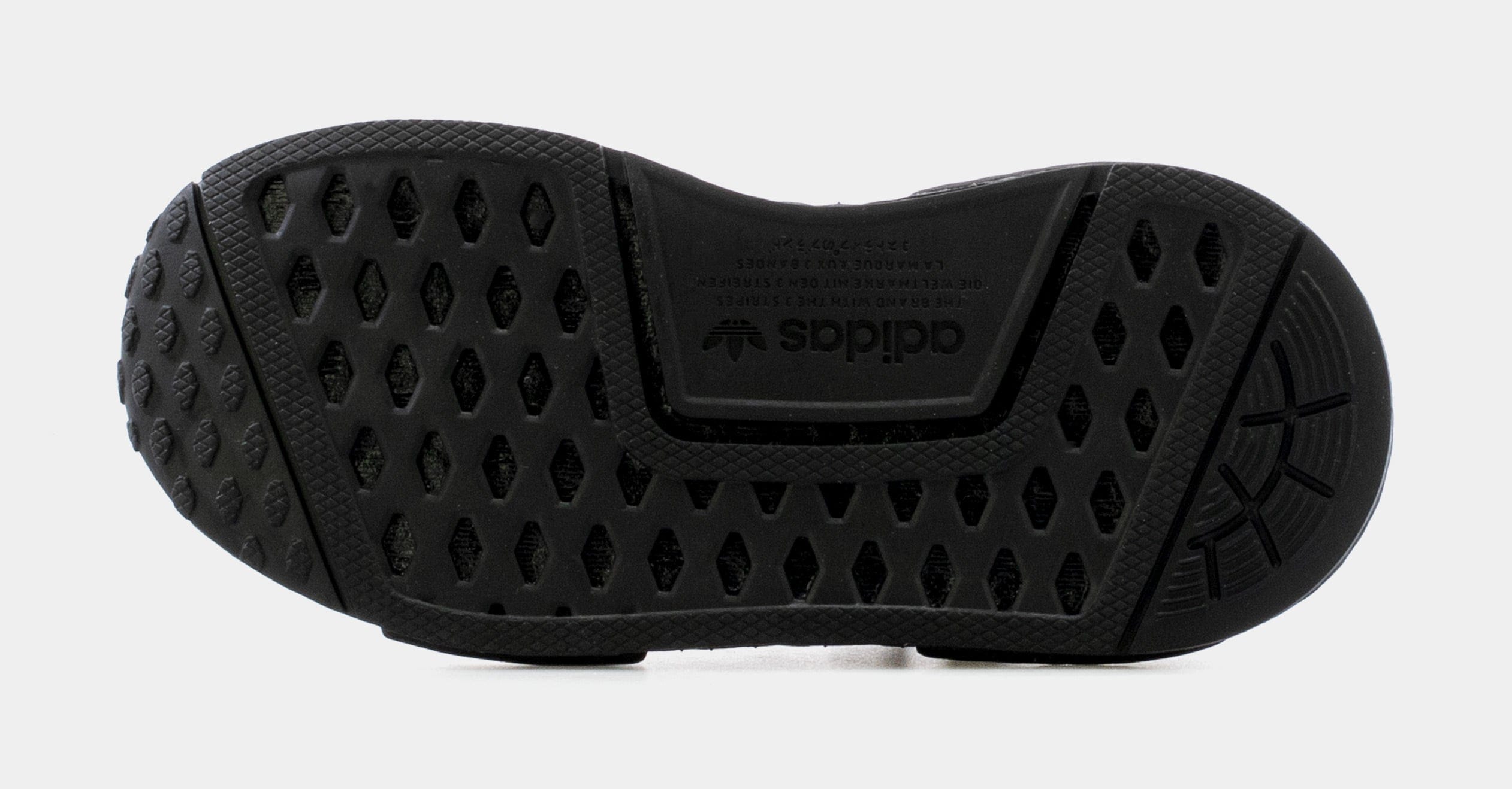 adidas NMD R1 Infant Toddler Running Shoe (Black)