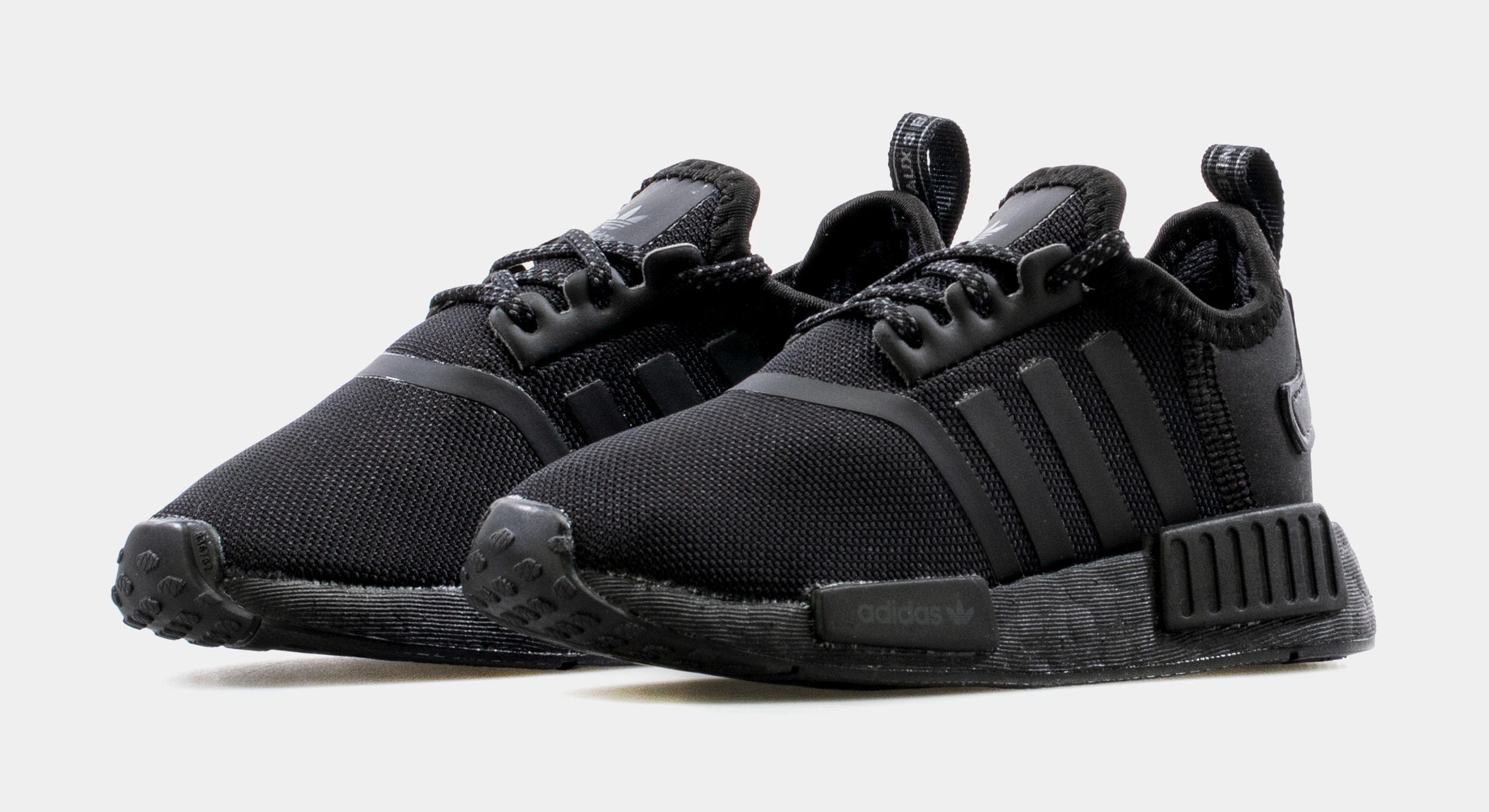 adidas NMD R1 Infant Toddler Running Shoe (Black)