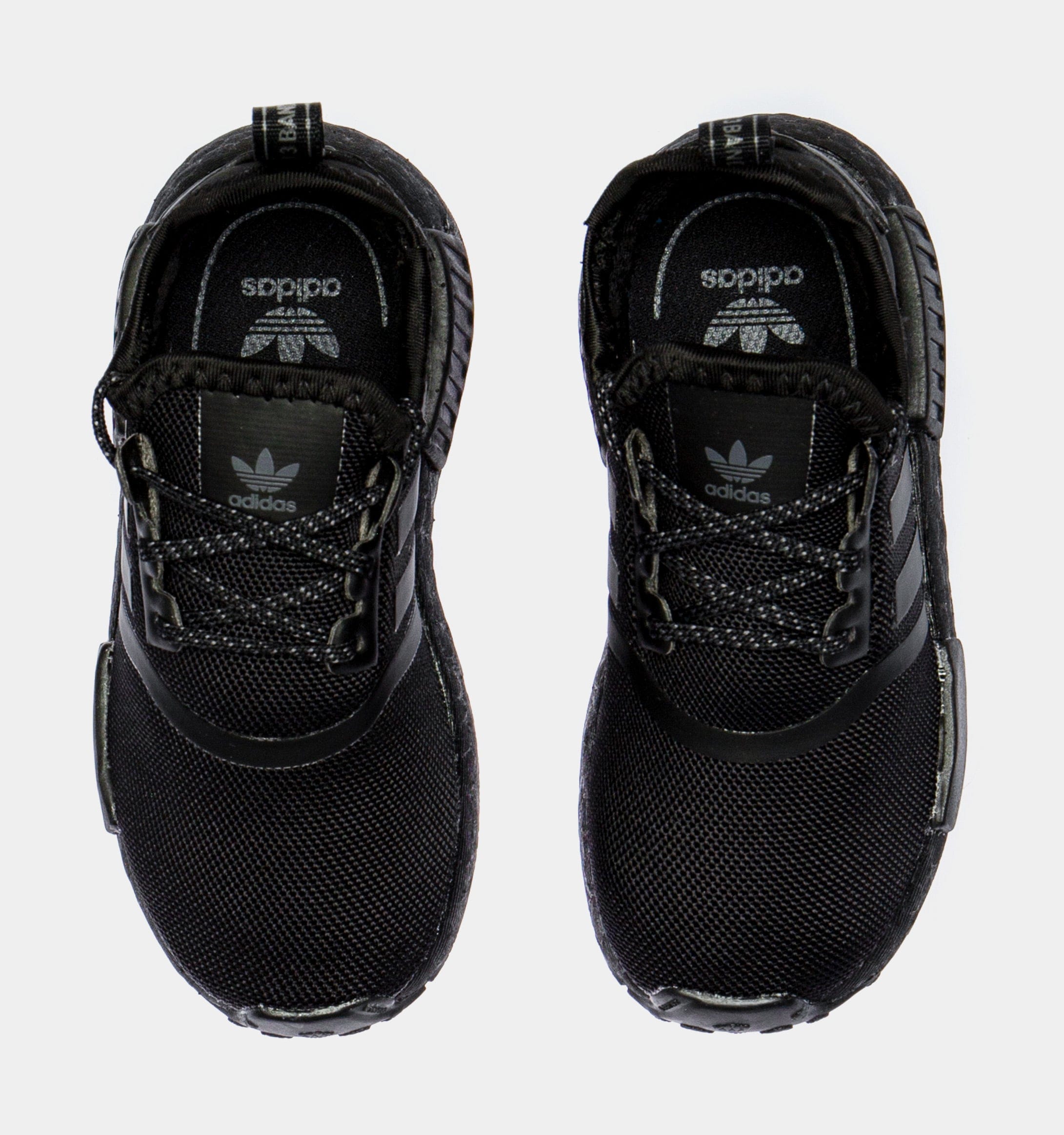 adidas NMD R1 Infant Toddler Running Shoe (Black)