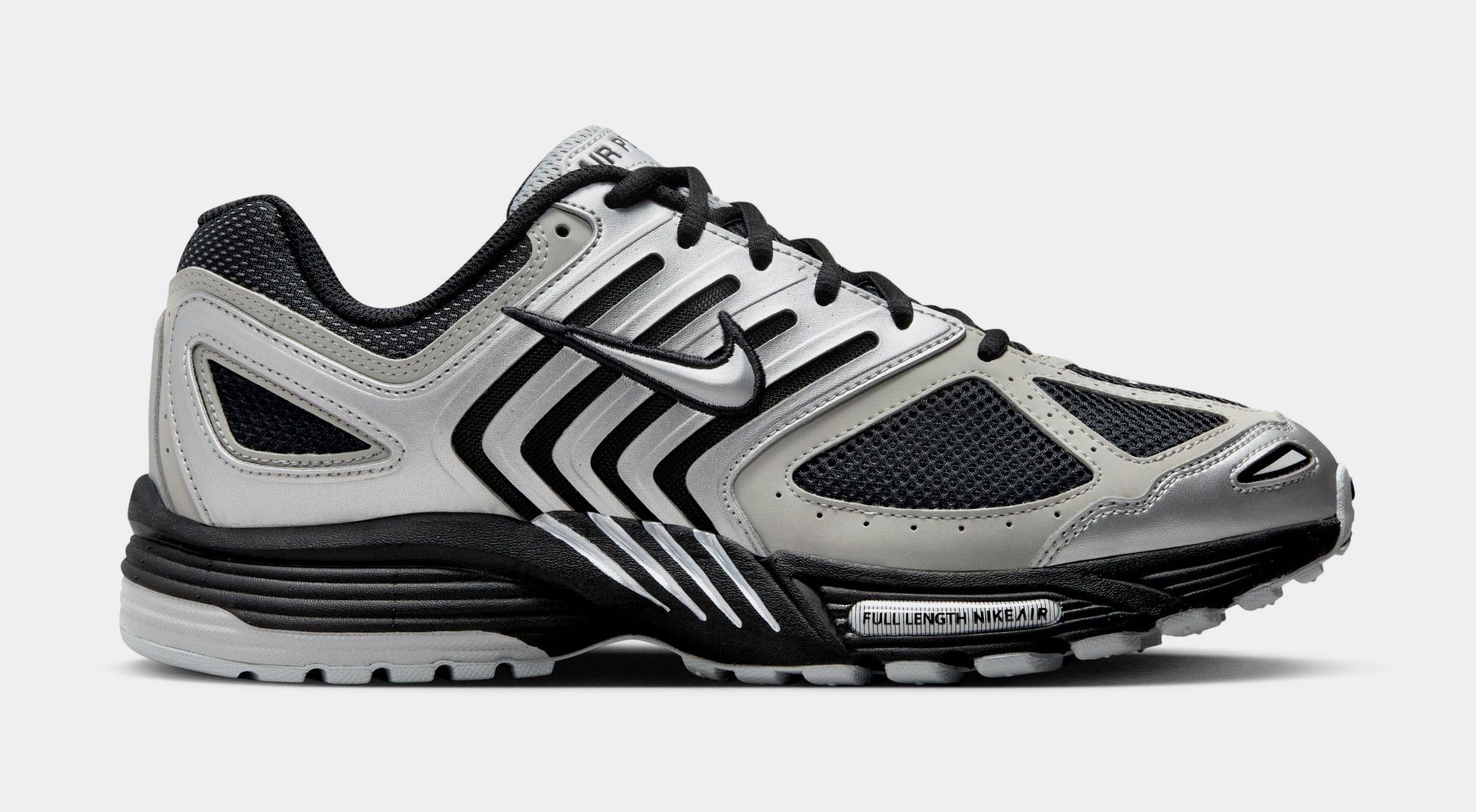 Nike Air Pegasus 2K5 Metallic Silver Mens Running Shoes (Metallic Silver/Metallic Platinum/Flat Silver/Black)
