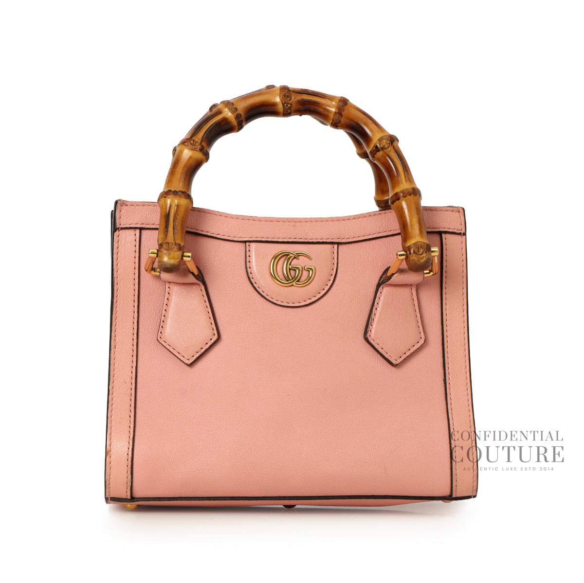 Gucci Diana Tote Light Pink Leather Top Handle Bag