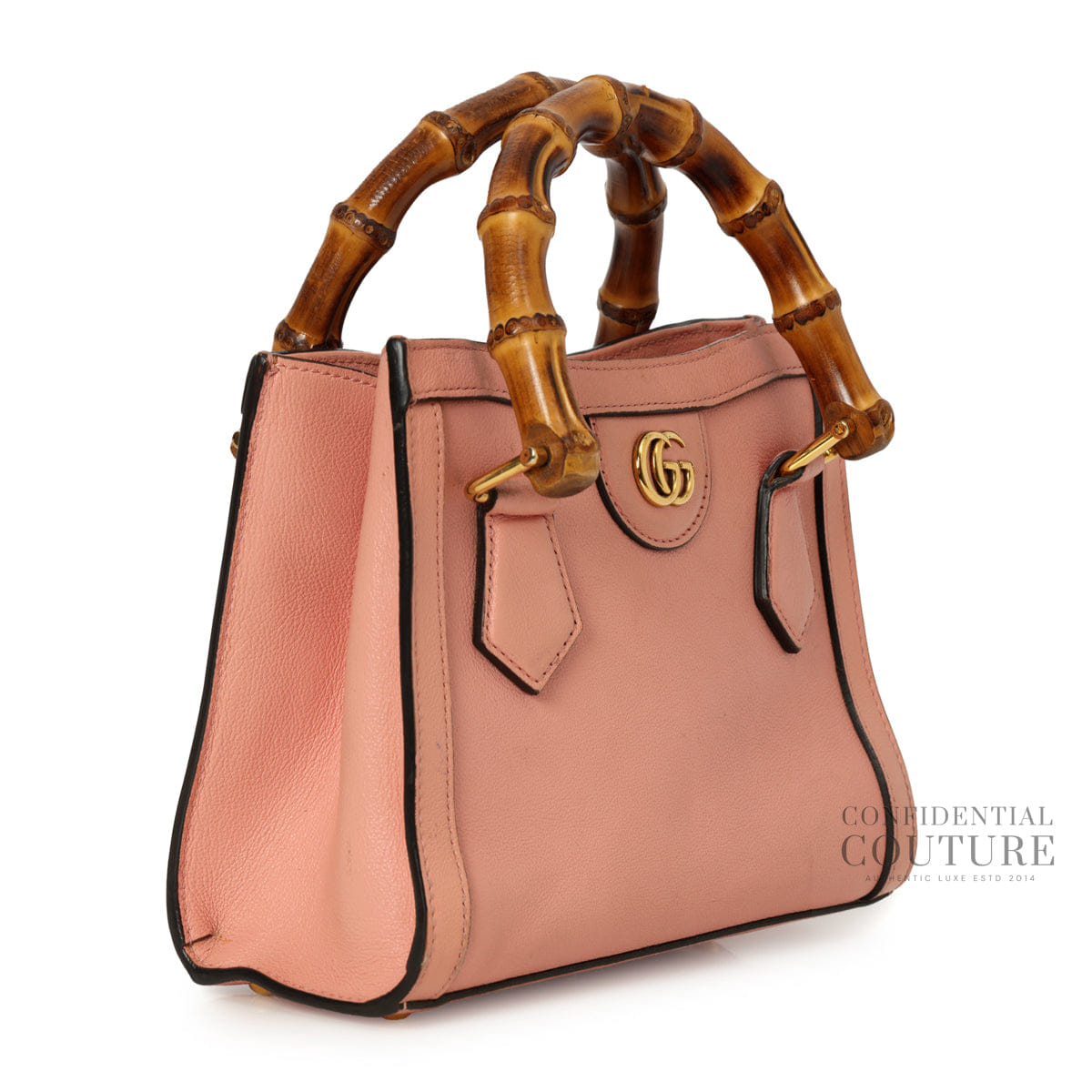 Gucci Diana Tote Light Pink Leather Top Handle Bag