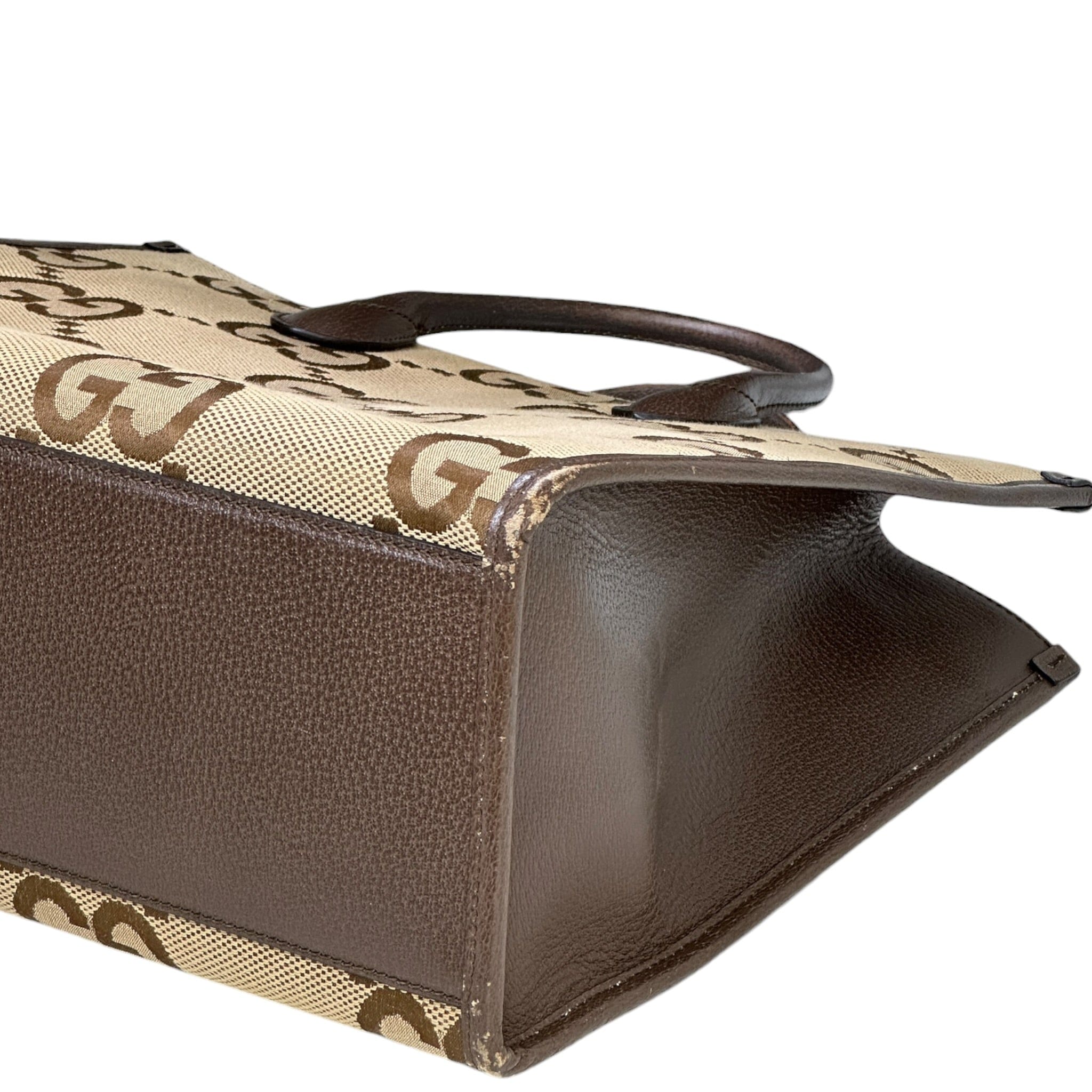 Gucci Jumbo GG tote beige brown monogram canvas