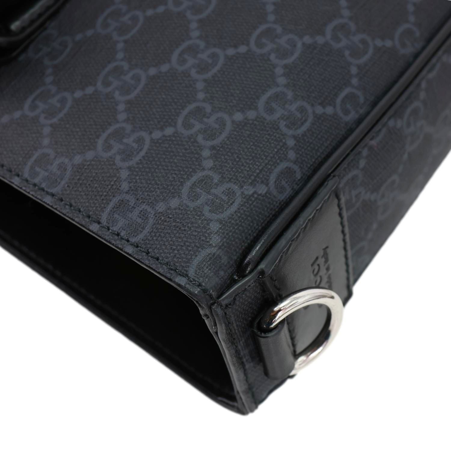GUCCI GG Supreme Canvas Tote Black 794918