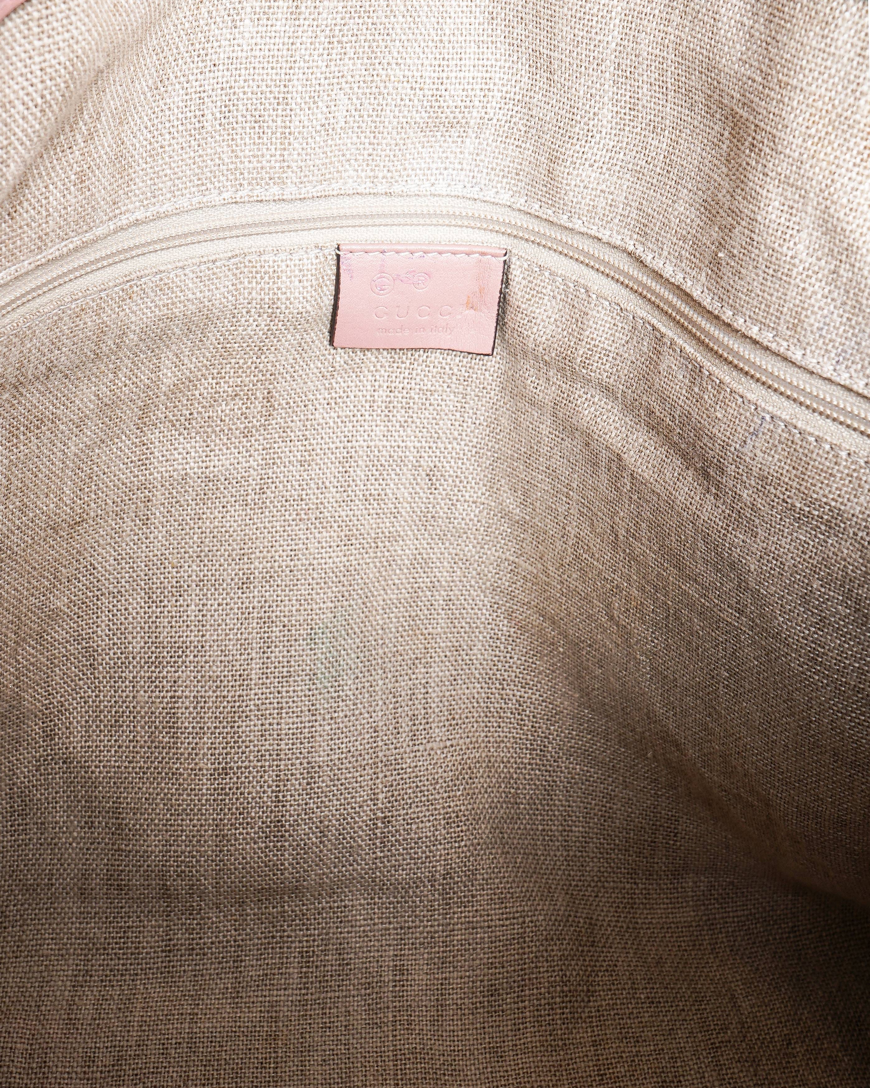 Gucci Microguccissima Pink Leather Tote Bag