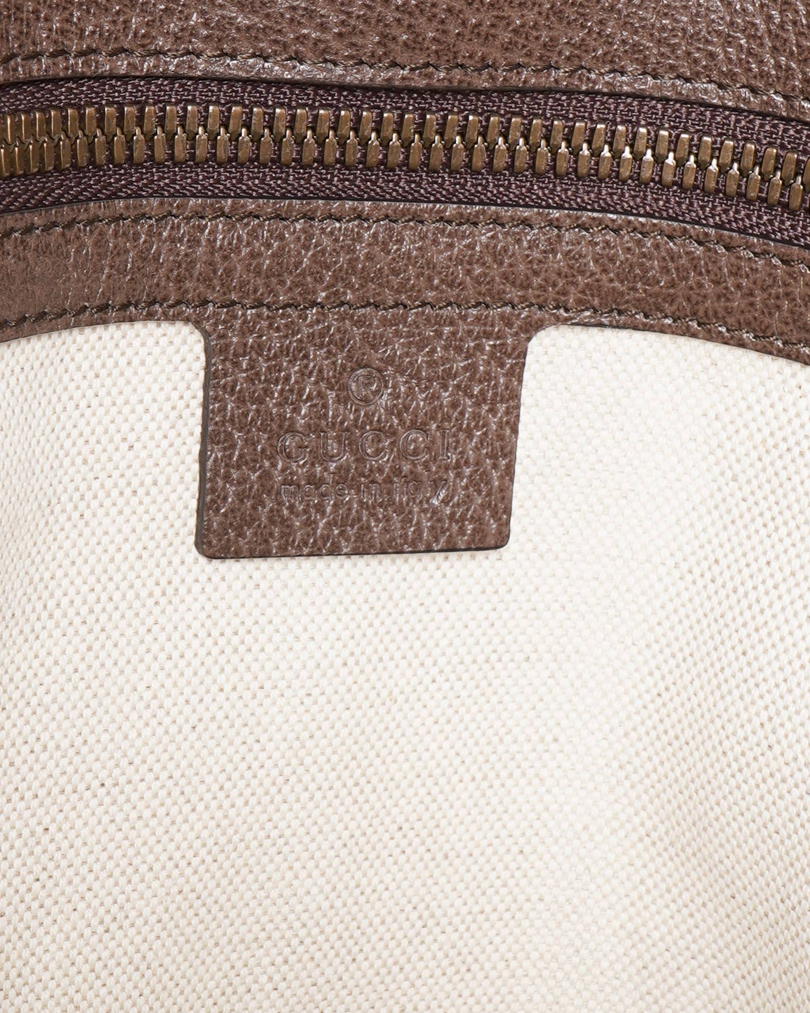 Gucci New Gucci GG Supreme Embroidery Tote Bag