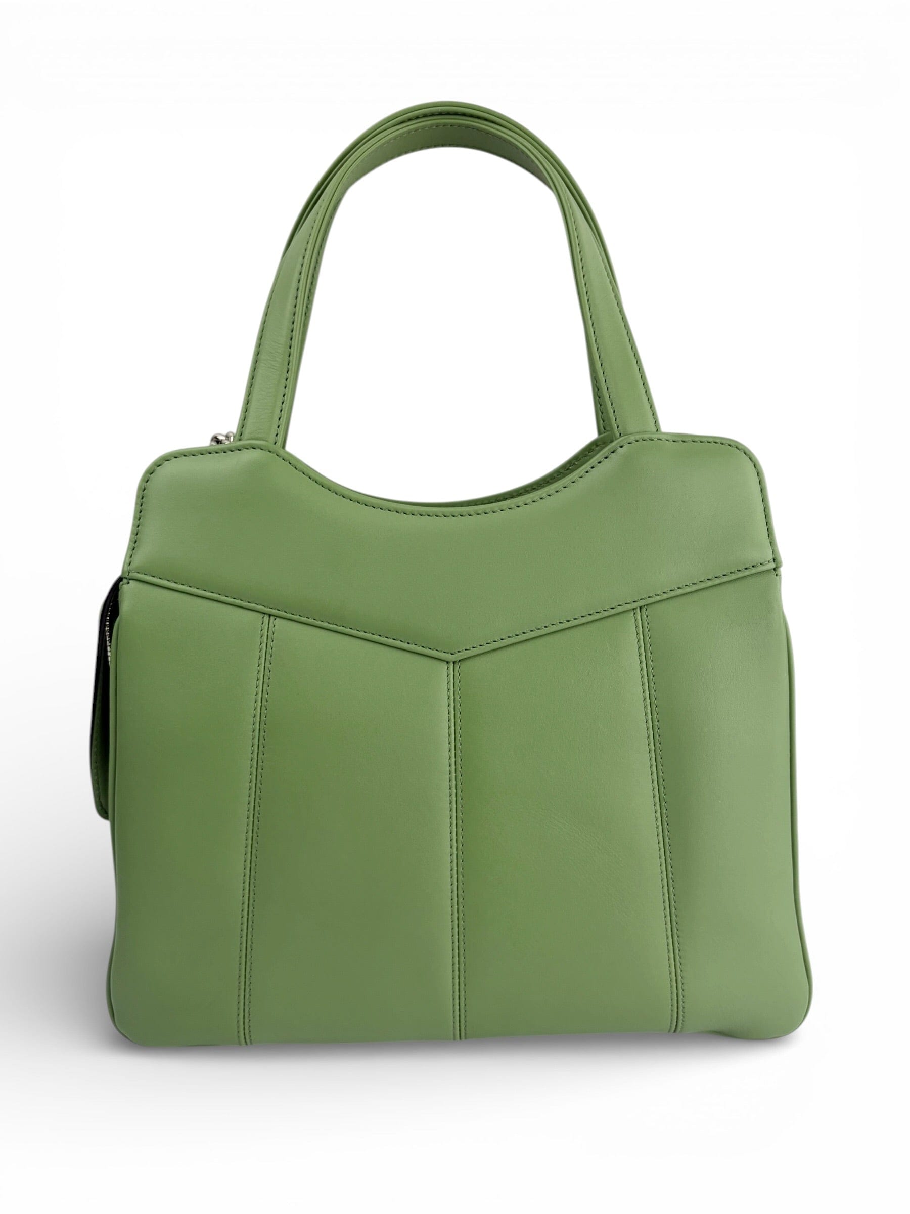 Gucci Green Senna Calfskin Petite GG Tote