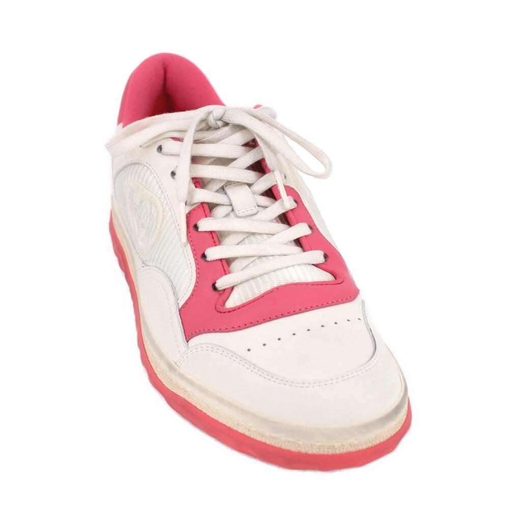 Gucci WOMEN'S MAC80 SNEAKERS WHITE/PINK 39 EU | 8.5 US