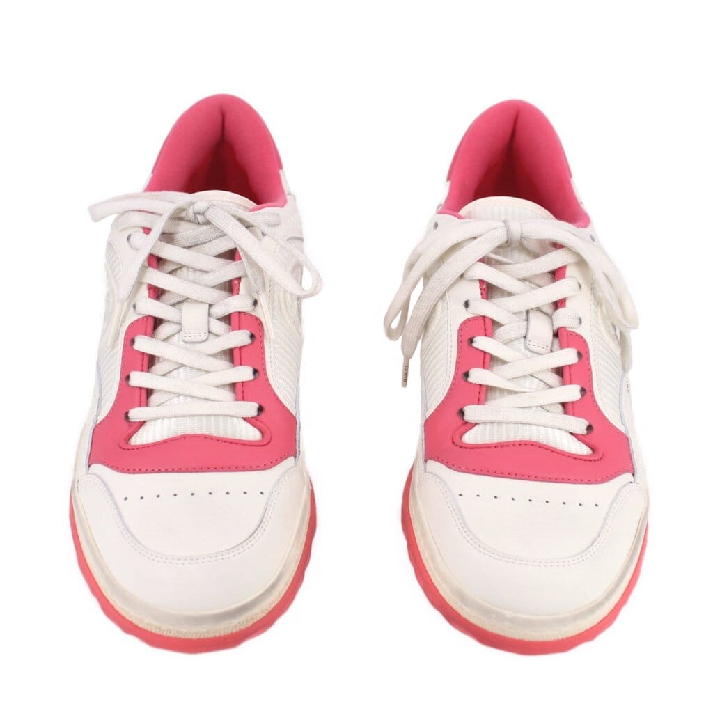 Gucci WOMEN'S MAC80 SNEAKERS WHITE/PINK 39 EU | 8.5 US