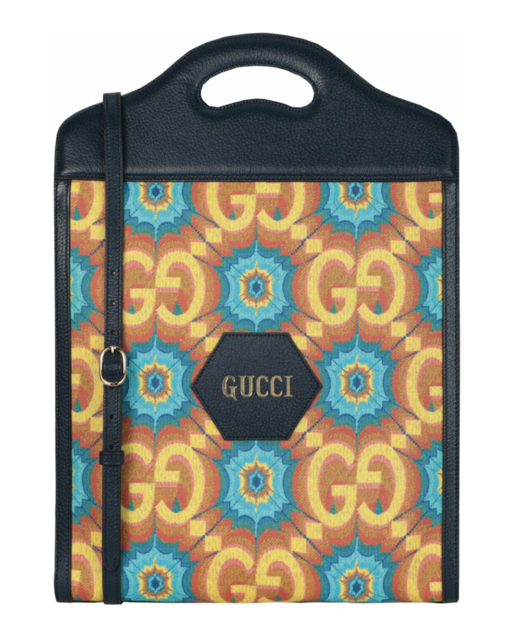 Gucci Womens GG Supreme Canvas Kaleidoscope 100th Anniversary Tote