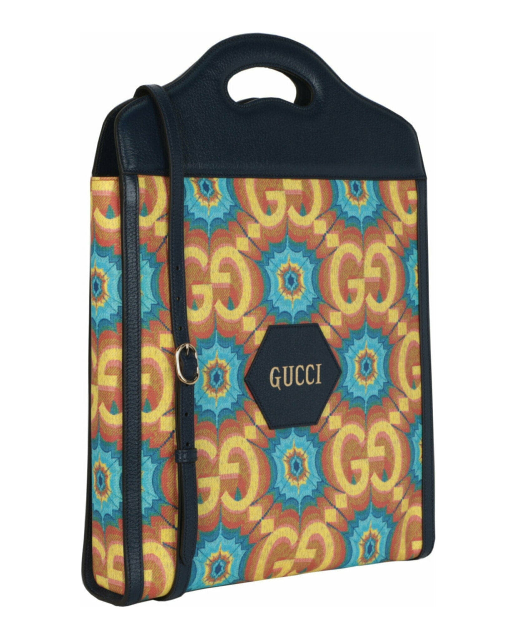 Gucci Womens GG Supreme Canvas Kaleidoscope 100th Anniversary Tote
