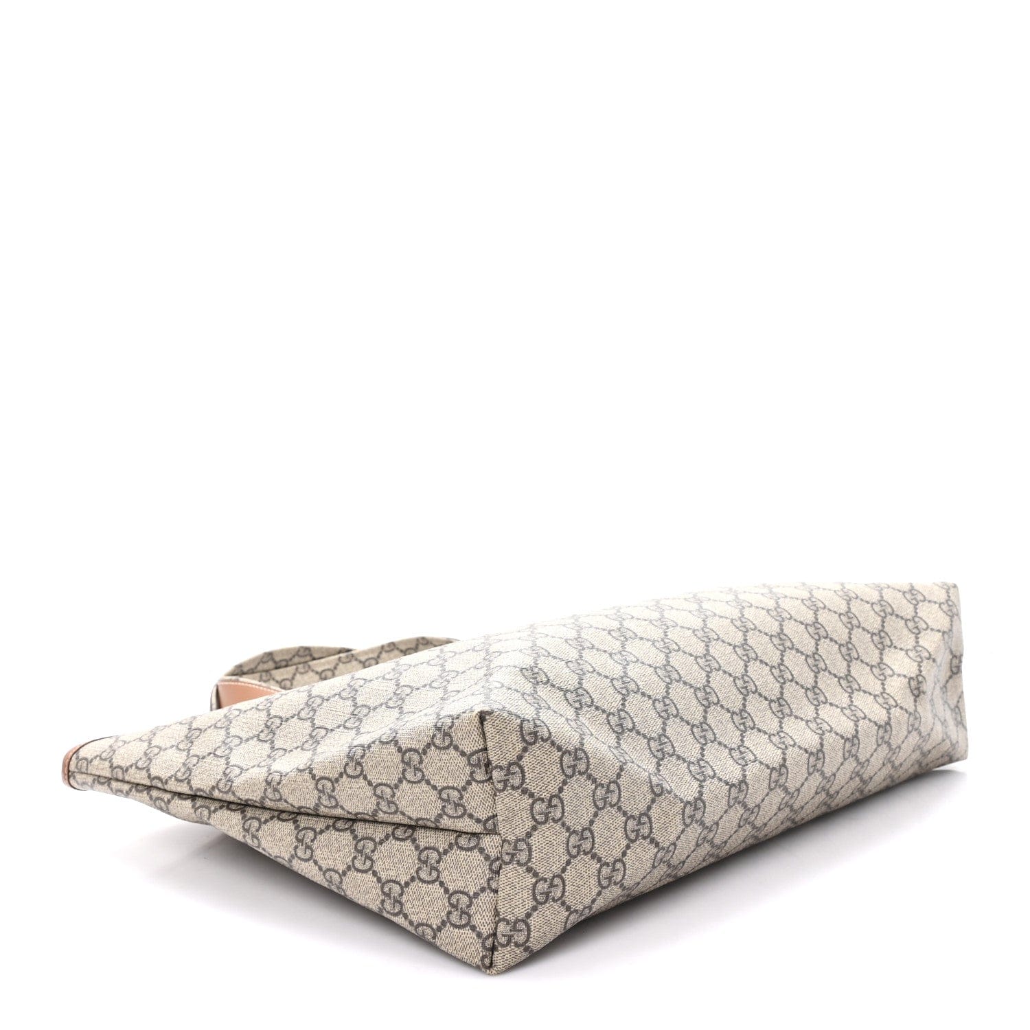 Gucci GG Plus Monogram Medium Signature Web Loop Tote Light Brown