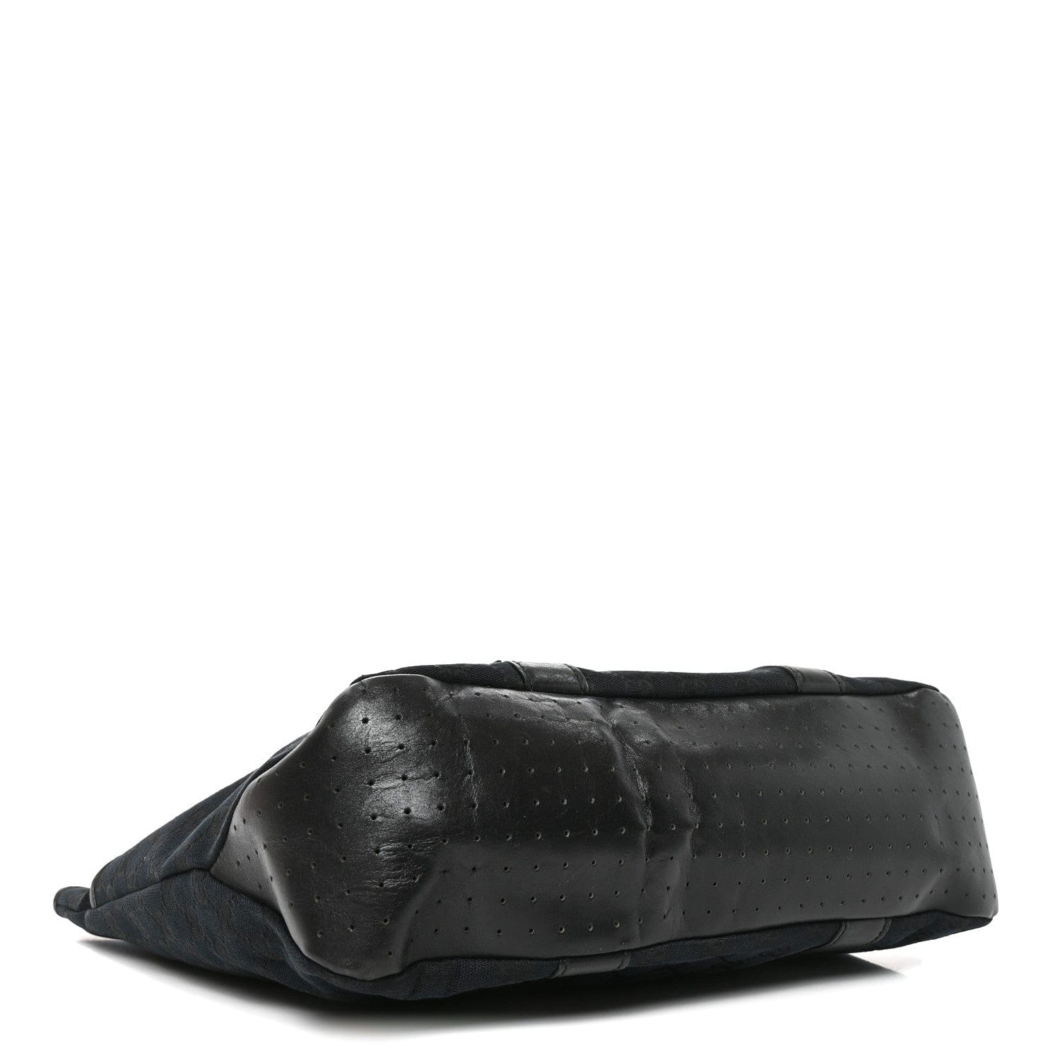 Gucci Monogram Calfskin Perforated Tote Black