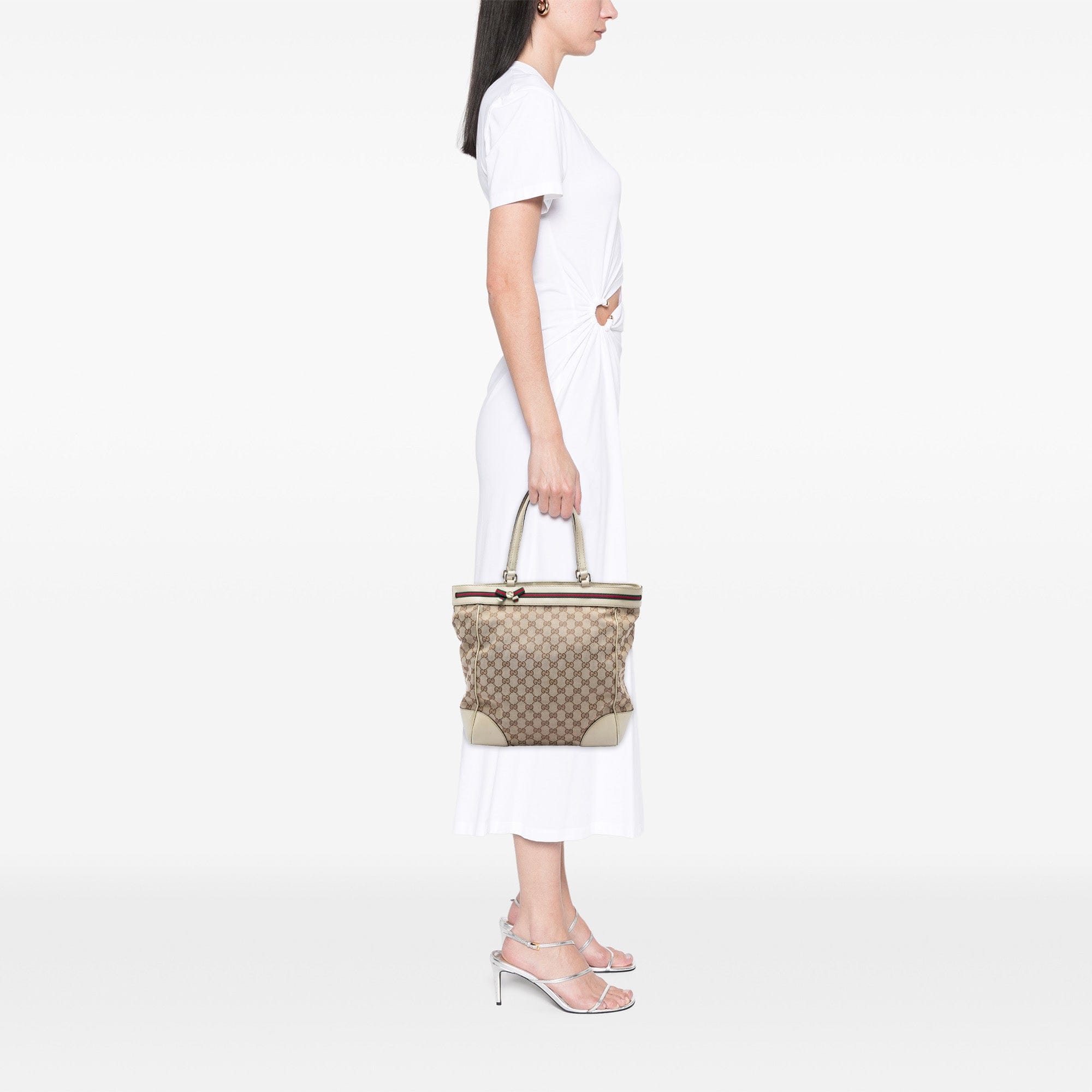 Gucci GG Canvas Web Mayfair Tote