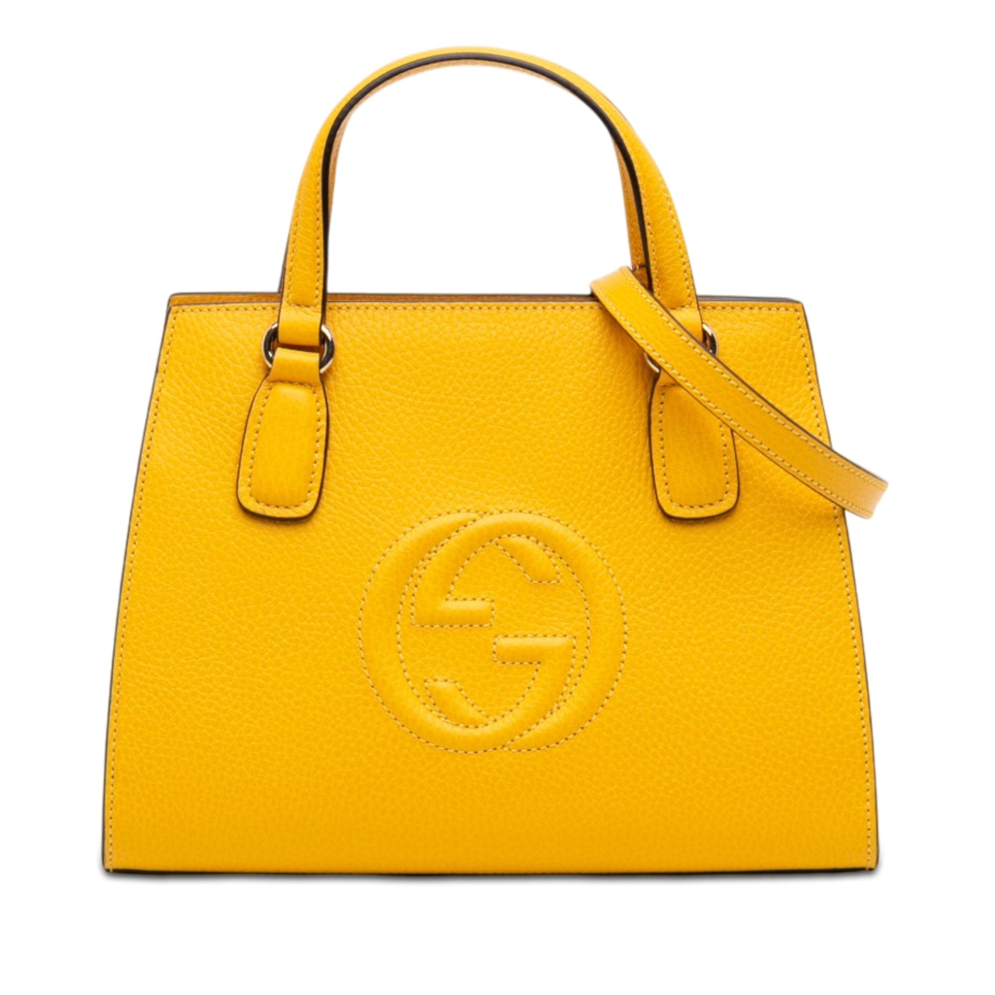 Gucci Medium Calfskin Soho Top Handle Convertible Tote