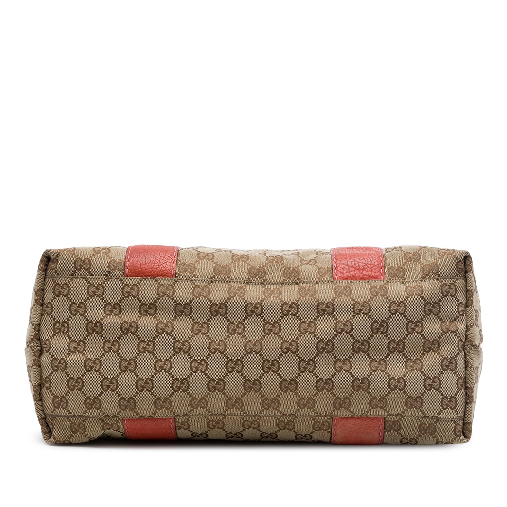 Gucci Medium GG Canvas Bamboo Libeccio Tote