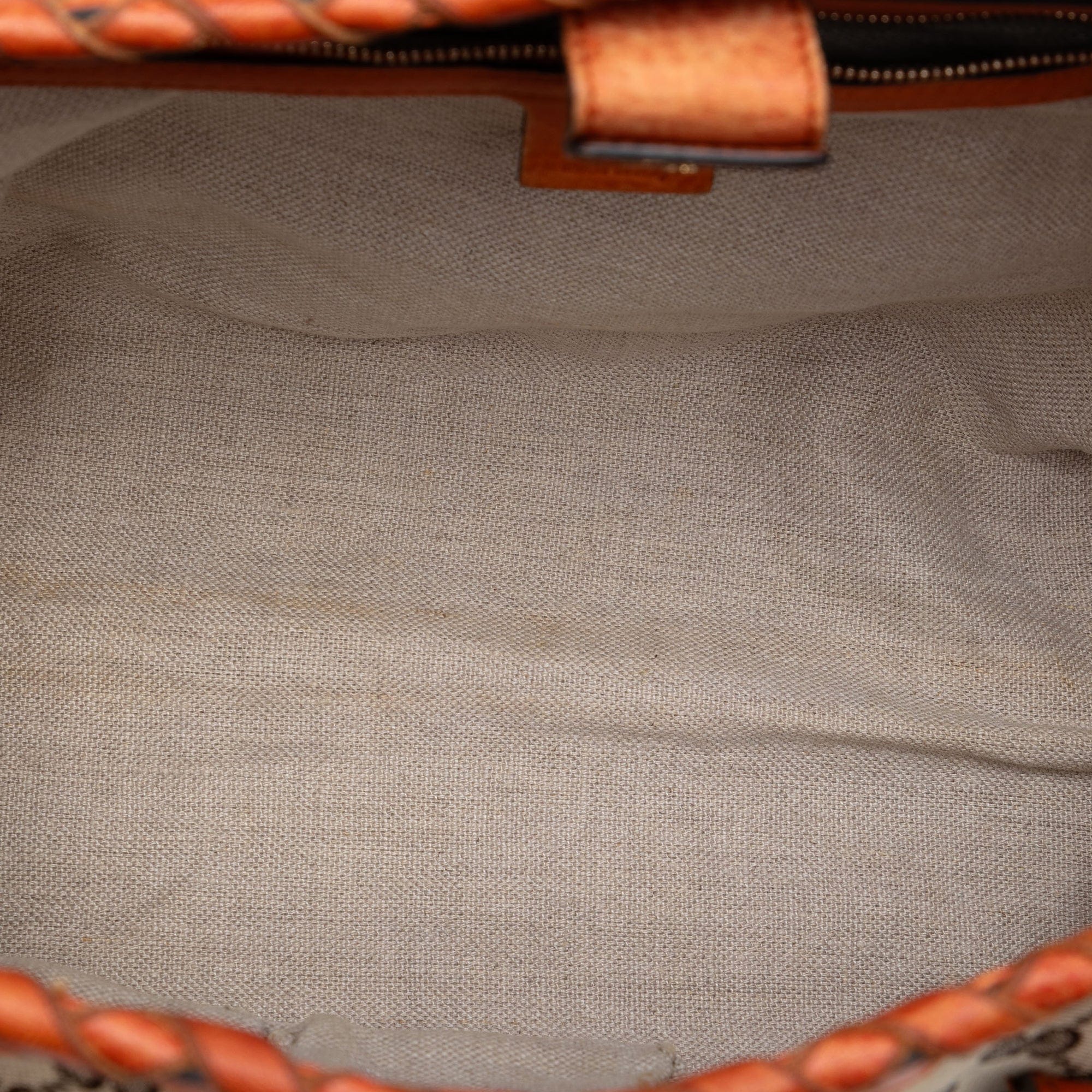 Gucci Medium GG Canvas Bamboo Tassel Tote