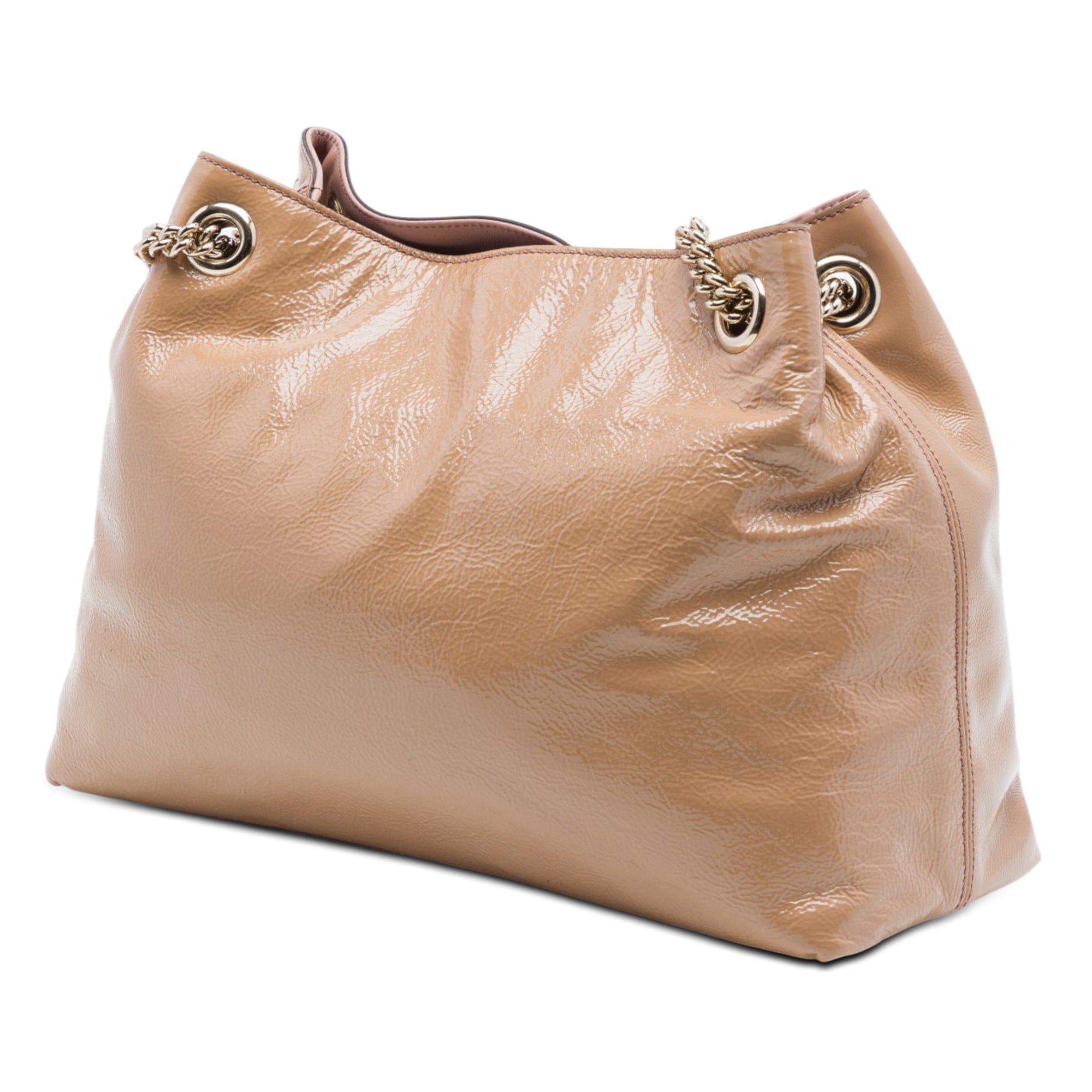Gucci Medium Patent Soho Chain Tote