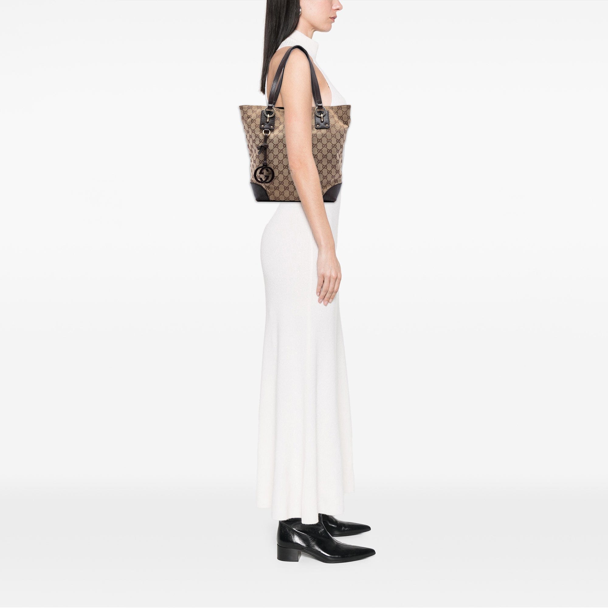Gucci GG Canvas GG Charm Tote