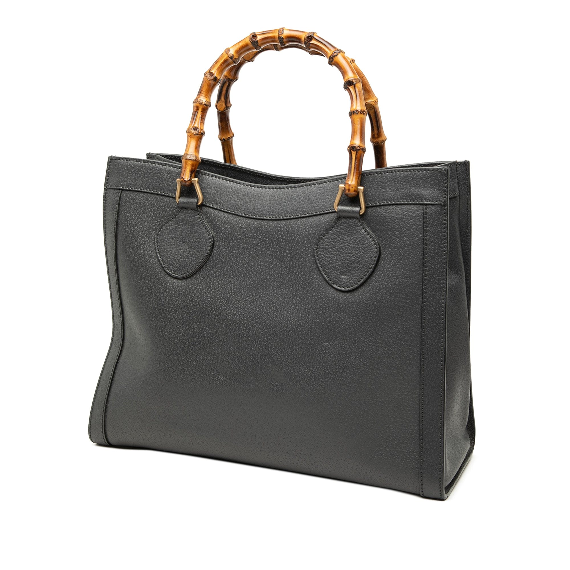 Gucci Medium Leather Bamboo Diana Tote