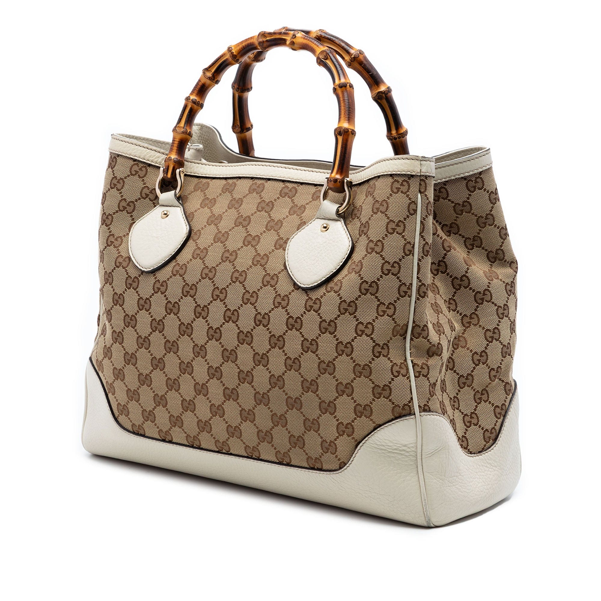 Gucci GG Canvas Bamboo Diana Tote