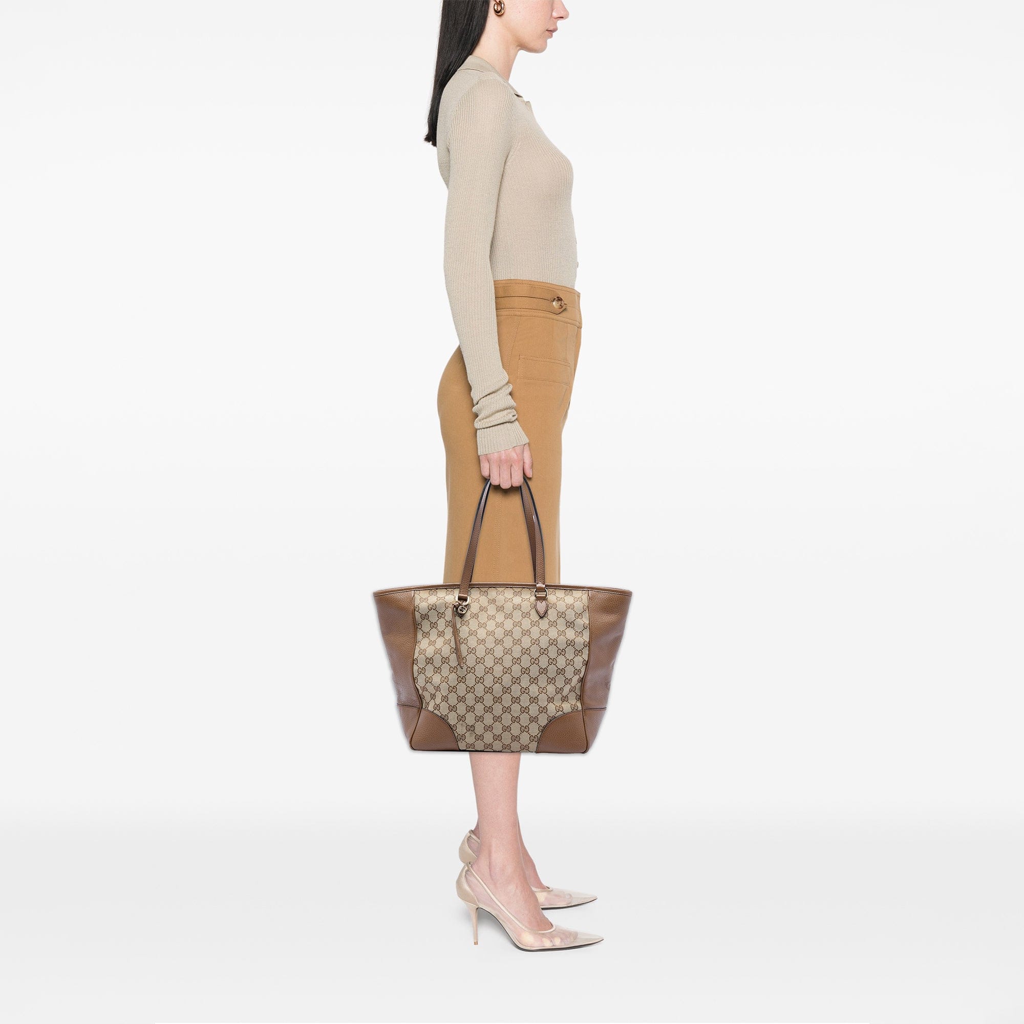 Gucci GG Canvas Bree Zippered Tote