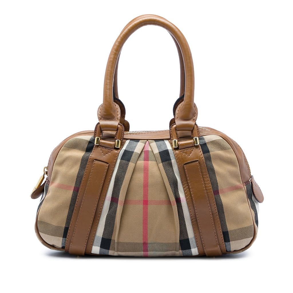 Burberry House Check Canvas Ashbury Knight Handbag