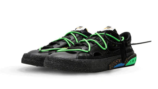Nike Blazer Low Off - White Black Electro Green