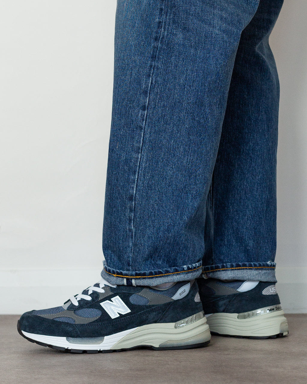 New Balance 992 NY - Navy/Grey/Silver Metallic