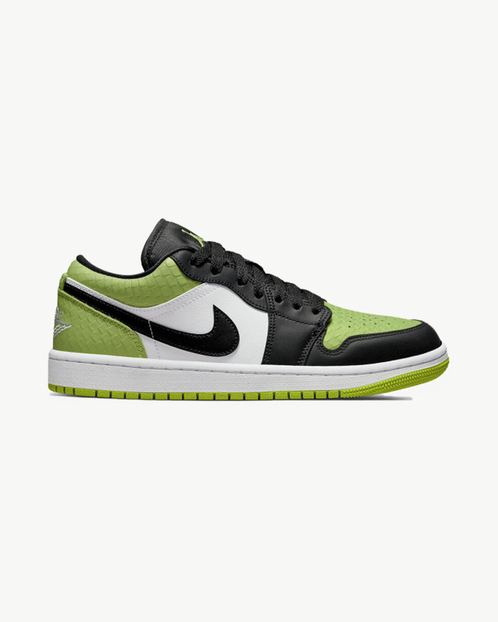 NIKE AIR JORDAN1 LOW SE WMNS SNAKESKIN VIVID GREEN