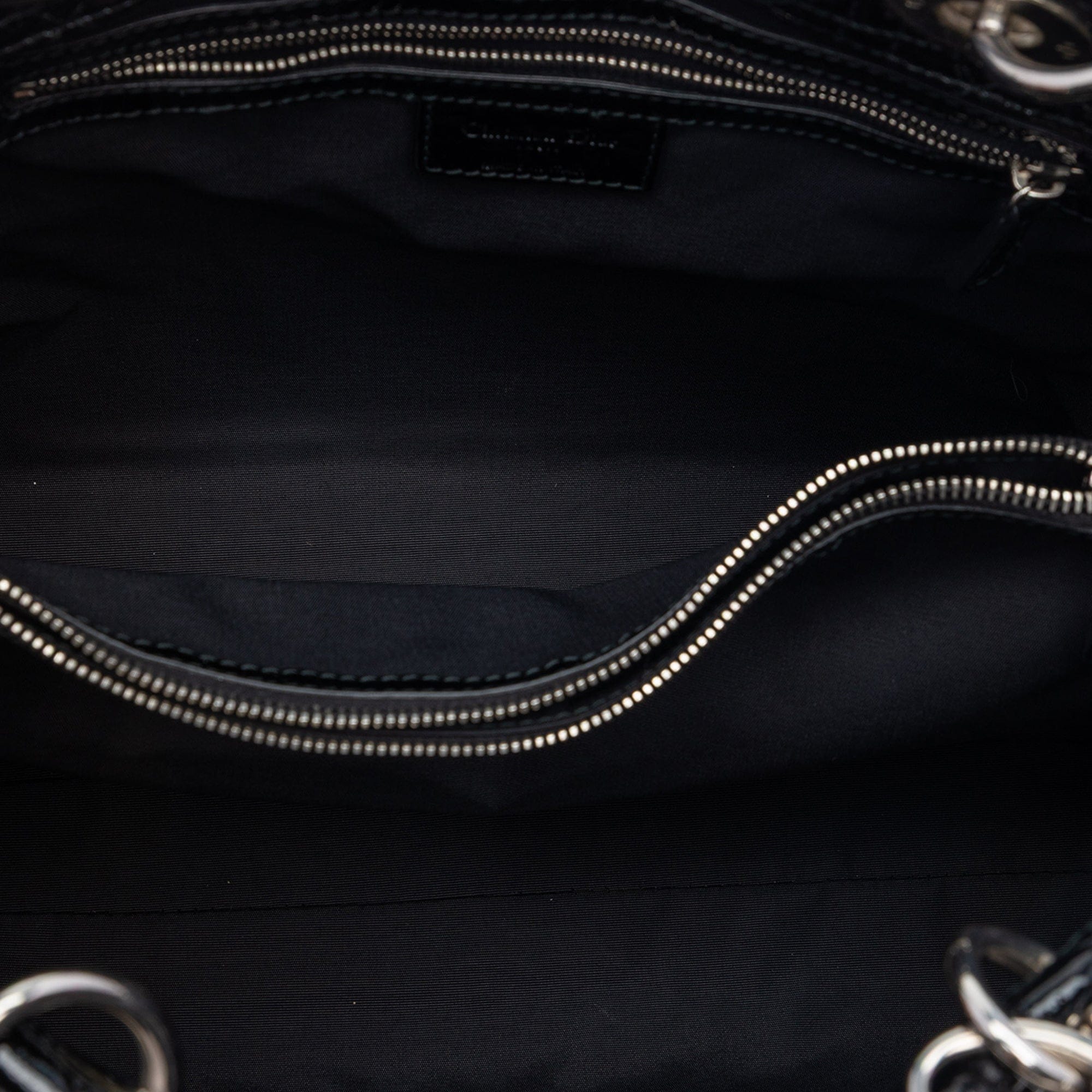 Dior Large Patent Cannage Lady Dior Soft Shopping Tote