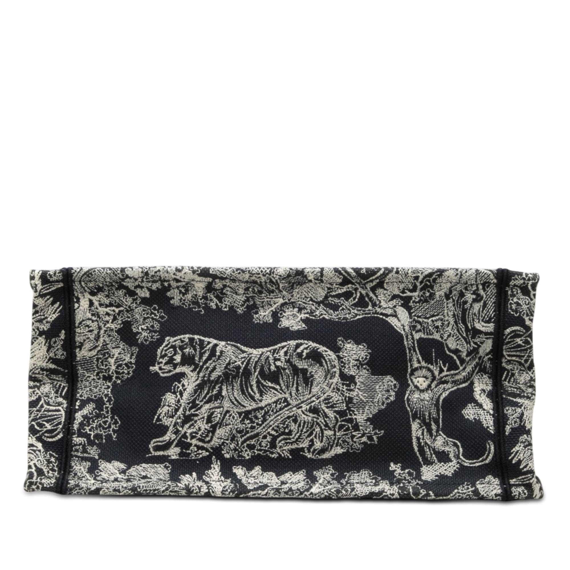 Dior Medium Canvas Embroidered Dioriviera Toile De Jouy Book Tote